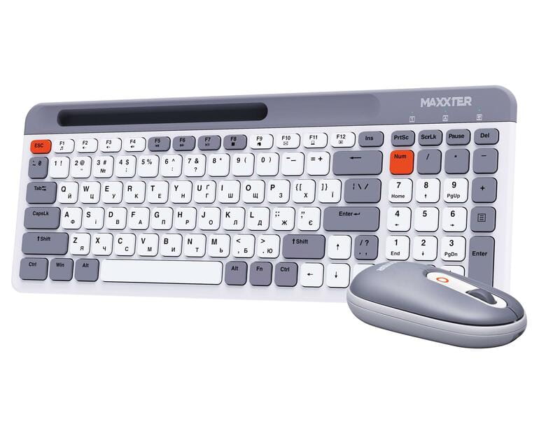 Комплект (клавиатура, мышь) беспроводной Maxxter KMS-WCM-03G-UA