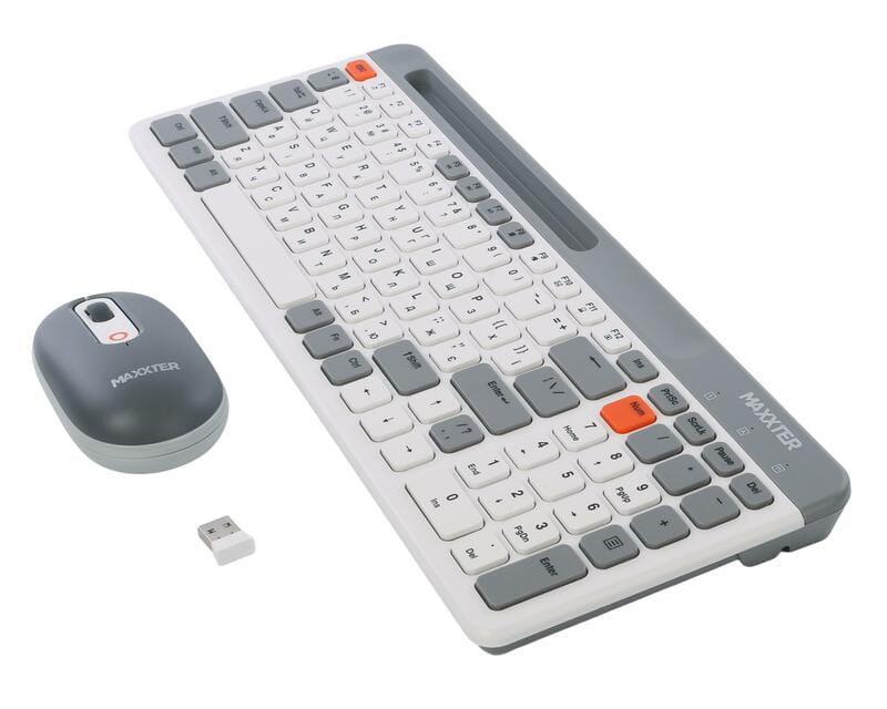 Комплект (клавиатура, мышь) беспроводной Maxxter KMS-WCM-03G-UA