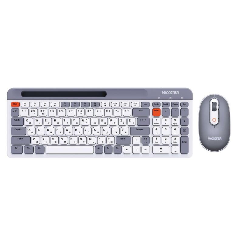 Комплект (клавиатура, мышь) беспроводной Maxxter KMS-WCM-03G-UA