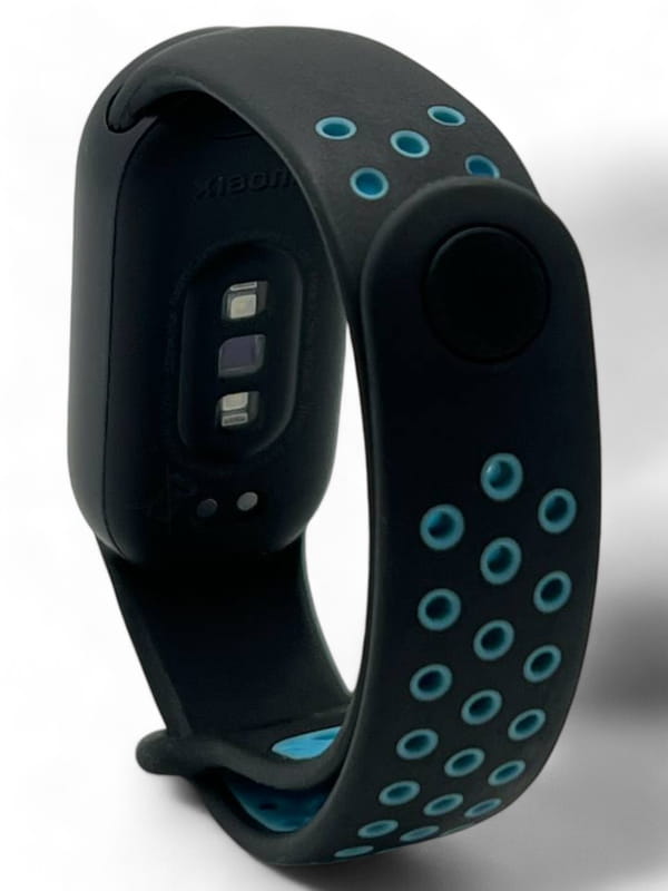 Ремінець BeCover Vents Style для Xiaomi Mi Smart Band 9 Black Blue (711982)