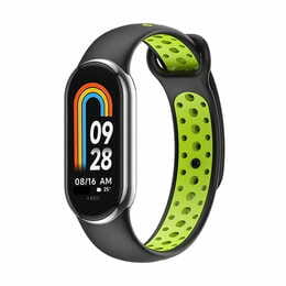 Ремешок BeCover Vents Style для Xiaomi Mi Smart Band 9 Black Green (711984)