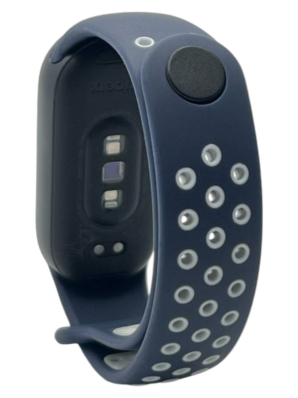 Ремінець BeCover Vents Style для Xiaomi Mi Smart Band 9 Blue White (711987)