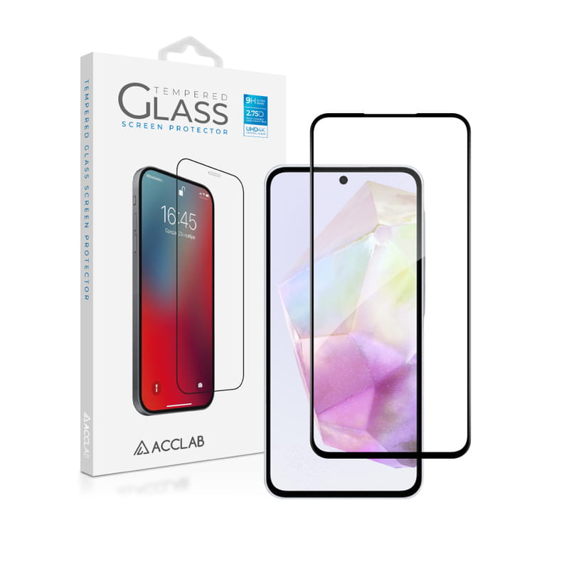 Защитное стекло ACCLAB Full Glue для Samsung Galaxy A36 5G SM-A366 Black (1283126608087)