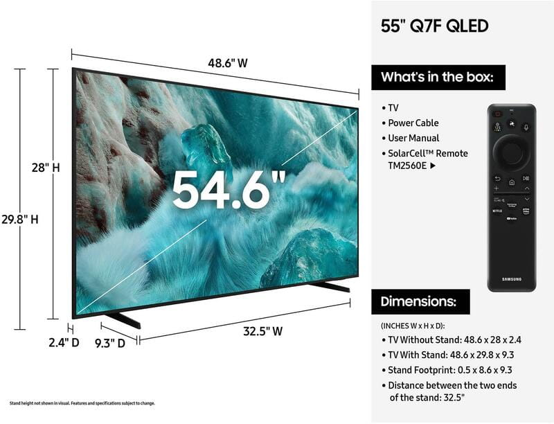Телевізор Samsung QE55Q7FAAUXUA
