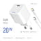 Фото - Сетевое зарядное устройство ColorWay GaN Mini 20W PD Port PPS USB-C White (CW-CHS059PDL-WT) + кабель Lightning | click.ua