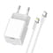 Фото - Сетевое зарядное устройство ColorWay GaN Mini 20W PD Port PPS USB-C White (CW-CHS059PDL-WT) + кабель Lightning | click.ua