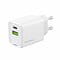 Фото - Сетевое зарядное устройство ColorWay GaN Mini 45W PD Port PPS USB (Type-C PD + USB QC4.0) White (CW-CHS060PD-WT) | click.ua