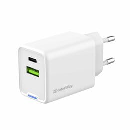 Купити Мережевий зарядний пристрій ColorWay GaN Mini 45W PD Port PPS USB (Type-C PD + USB QC4.0) White (CW-CHS060PD-WT) Мережевий зарядний пристрій ColorWay GaN Mini 45W PD Port PPS USB (Type-C PD + USB QC4.0) White (CW-CHS060PD-WT)