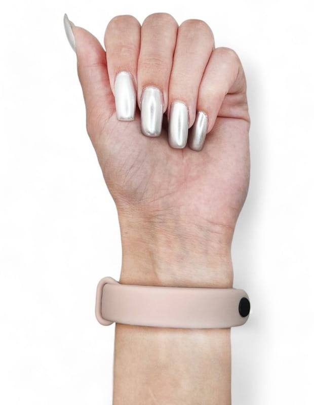 Силіконовий ремінець BeCover для Xiaomi Mi Smart Band 9 Rose Gold (711967)
