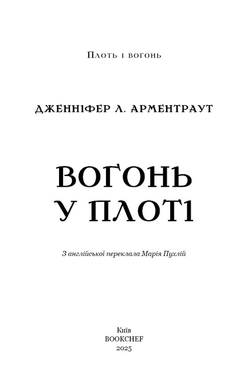 Плоть и огонь. Книга 3: Огонь во плоти / Дженнифер Л. Арментраут