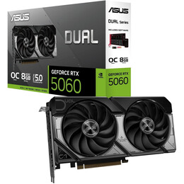 Відеокарта GF RTX 5060 8GB GDDR7 Dual OC Asus (DUAL-RTX5060-O8G)