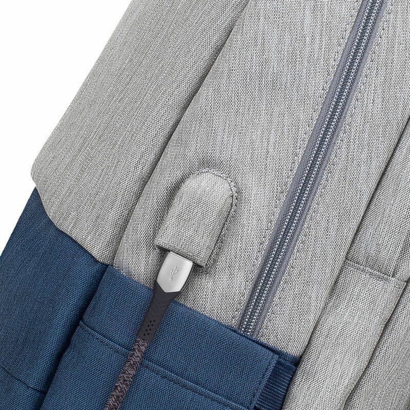 Рюкзак Rivacase 7567 17.3" Grey/Dark Blue