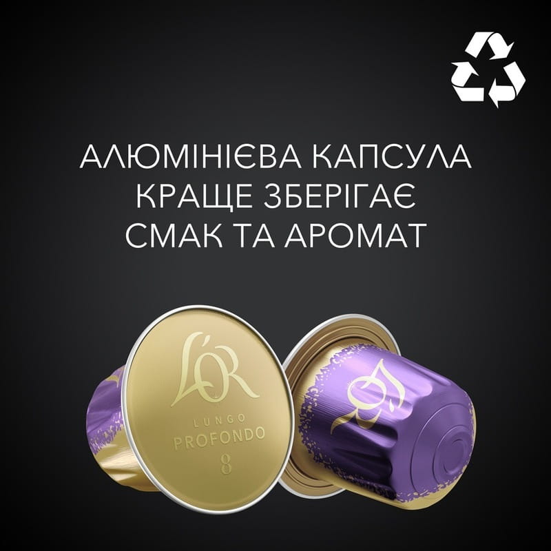 Кофе в капсулах L`OR Lungo Profondo 10шт