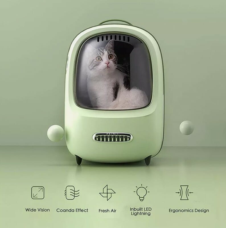 Рюкзак-переноска Petkit Breezy 2 Smart Cat Carrier Green (P7704)