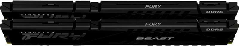 Модуль пам`яті DDR5 2x32GB/6000 Kingston Fury Beast Black (KF560C36BBE2K2-64)