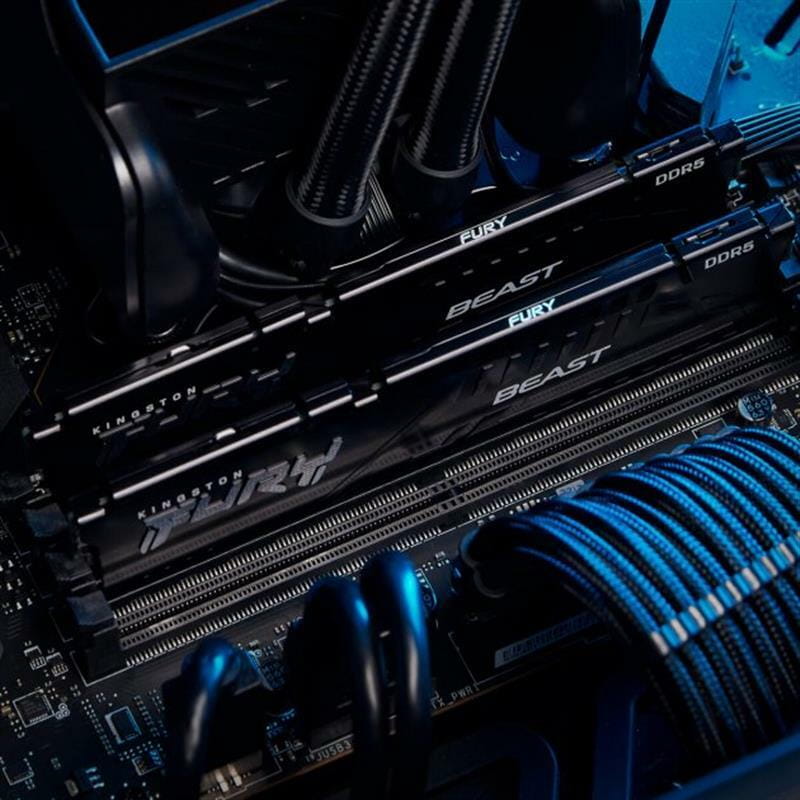 Модуль пам`яті DDR5 2x32GB/6000 Kingston Fury Beast Black (KF560C36BBE2K2-64)