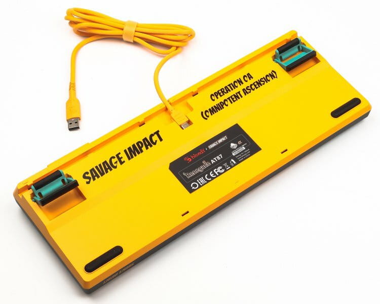 Клавиатура A4Tech Bloody AT87 RGB Renegade Black/Yellow