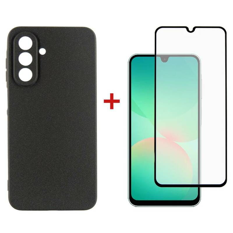 Чeхол-накладка Dengos Carbon для Samsung Galaxy A26 SM-A266 Black (DG-KM-137) + защитное стекло