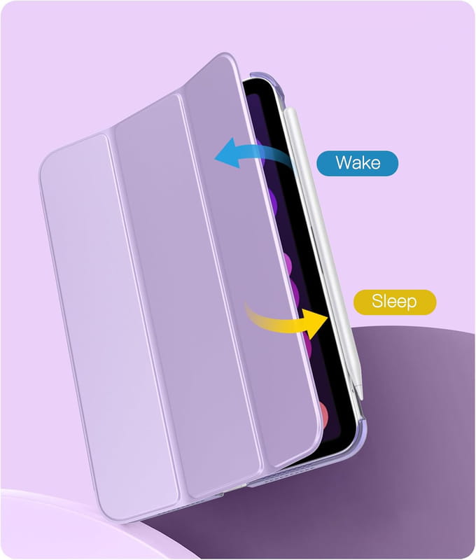 Чeхол-книжка BeCover Tri Fold Hard для Apple iPad Mini 7 2024 8.3" Purple (712455)