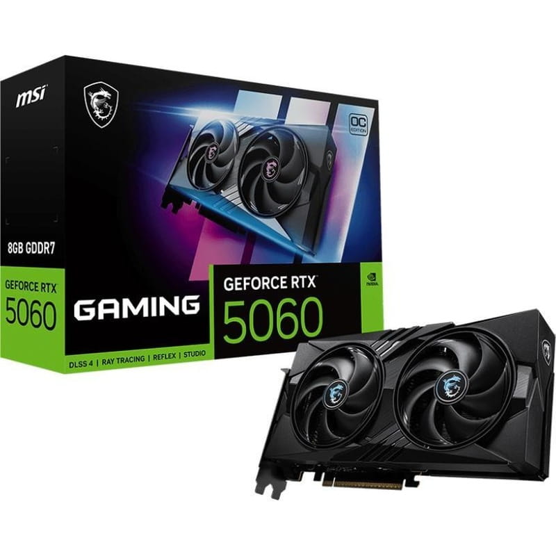 Купити Відеокарта GF RTX 5060 8GB GDDR7 Gaming OC MSI (GeForce RTX 5060 8G GAMING OC) Відеокарта GF RTX 5060 8GB GDDR7 Gaming OC MSI (GeForce RTX 5060 8G GAMING OC)