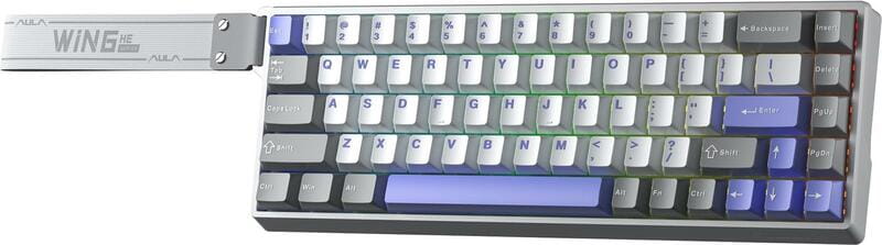 Клавиатура Aula WIN68 HE Max Magnetic switch Grey/White/Purple (6978080504081)
