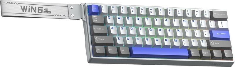 Клавіатура Aula WIN68 HE Max Magnetic switch Grey/White/Purple (6978080504081)