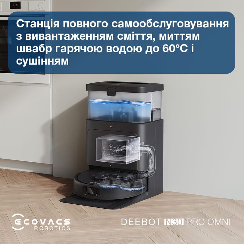 Робот-пилосос Ecovacs Omni N30 Pro (YDLX11-1) Black