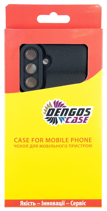 Чeхол-накладка Dengos Soft для Samsung Galaxy A36 5G SM-A366 Black (DG-KM-140) + защитное стекло