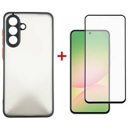 Чeхол-накладка Dengos Matt для Samsung Galaxy A56 SM-A566 Black (DG-KM-141) + защитное стекло