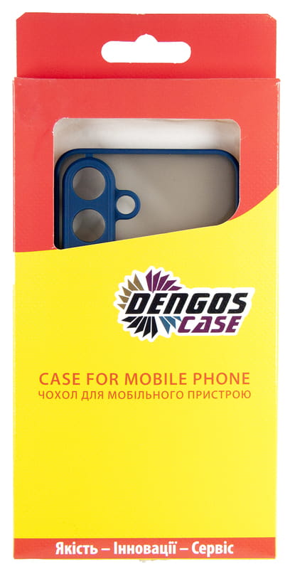 Чeхол-накладка Dengos Matt для Samsung Galaxy S25 SM-S931 Blue (DG-KM-142) + защитное стекло