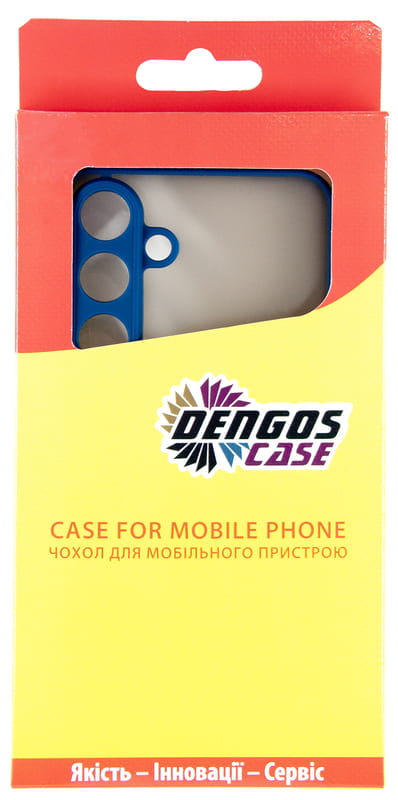Чeхол-накладка Dengos Matt для Samsung Galaxy S25 Plus SM-S936 Blue (DG-KM-143) + защитное стекло