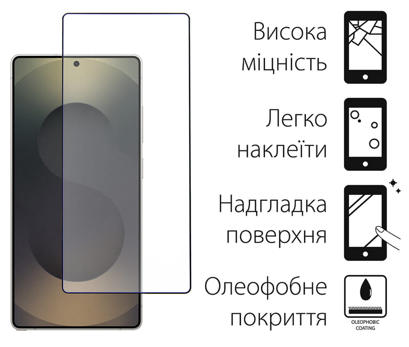 Чeхол-накладка Dengos Matt для Samsung Galaxy S25 Ultra SM-S938 Black (DG-KM-144) + защитное стекло