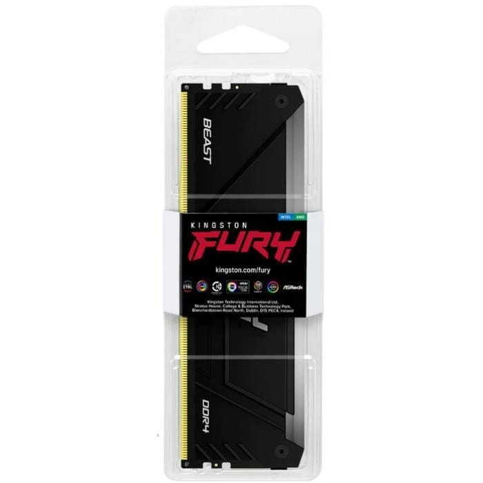 Модуль пам`яті DDR4 16GB/3600 Kingston Fury Beast RGB Black (KF436C18BB2A/16)