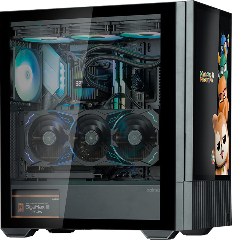 Корпус Zalman Z10 DS Black (Z10DSBLACK) без БЖ