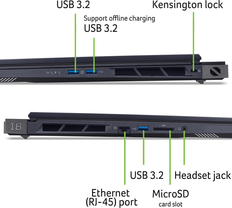 Ноутбук Acer Predator Helios 18 PH18-73 (NH.QVYEU.007) Black