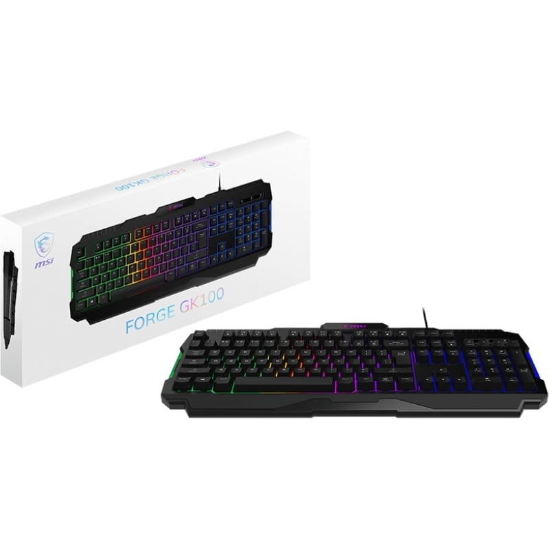 Клавиатура MSI Forge GK100 104key Black (S11-04UA221-HH9)