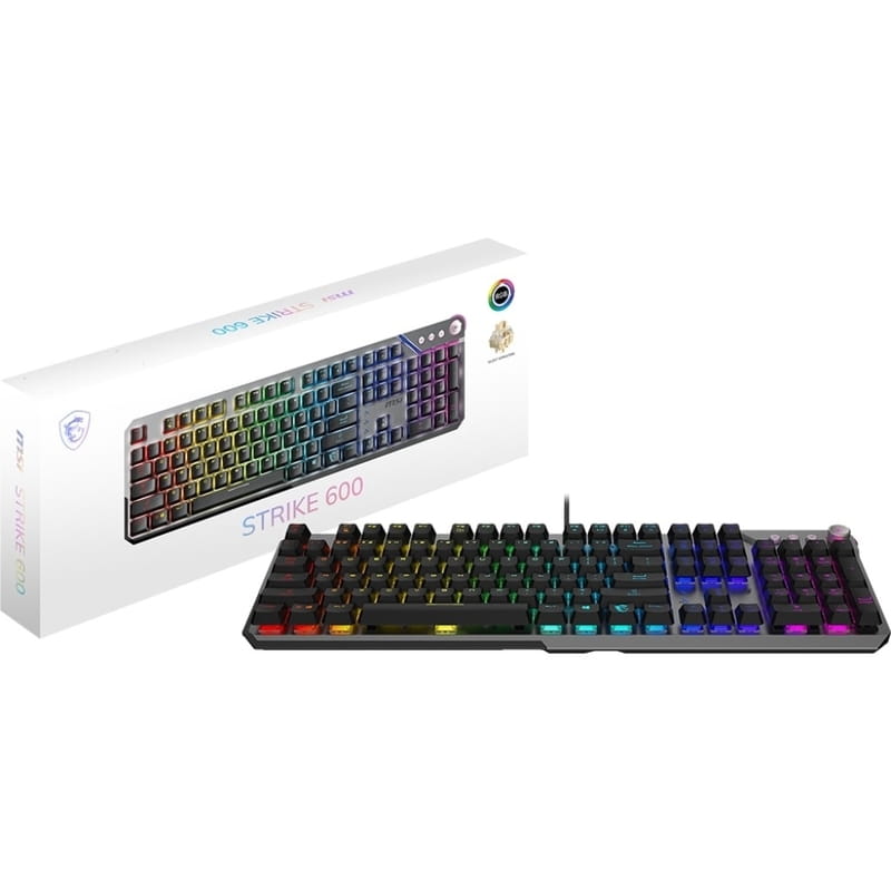 Клавіатура MSI Strike 600 Silent UA 104key Gray (S11-04UA225-CLA)