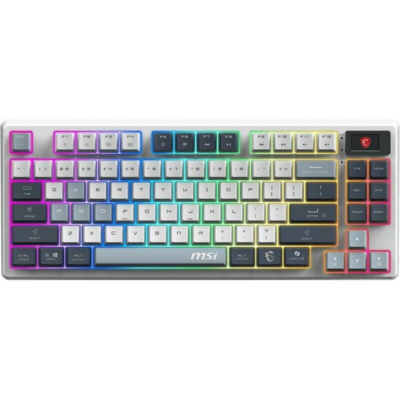 Клавіатура бездротова MSI Forge GK600 TKL W SKY UA 104key White (S11-43UAP01-HH9)