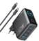Фото - Сетевое зарядное устройство Anker Laptop GaN Charger Black, 140W 3xUSB-C 1xUSB-A Display (B2697GZ1) + кабель USB Type-C | click.ua
