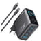 Фото - Мережевий зарядний пристрій Anker Laptop GaN Charger Black, 140W 3xUSB-C 1xUSB-A Display (B2697GZ1) + кабель USB Type-C | click.ua