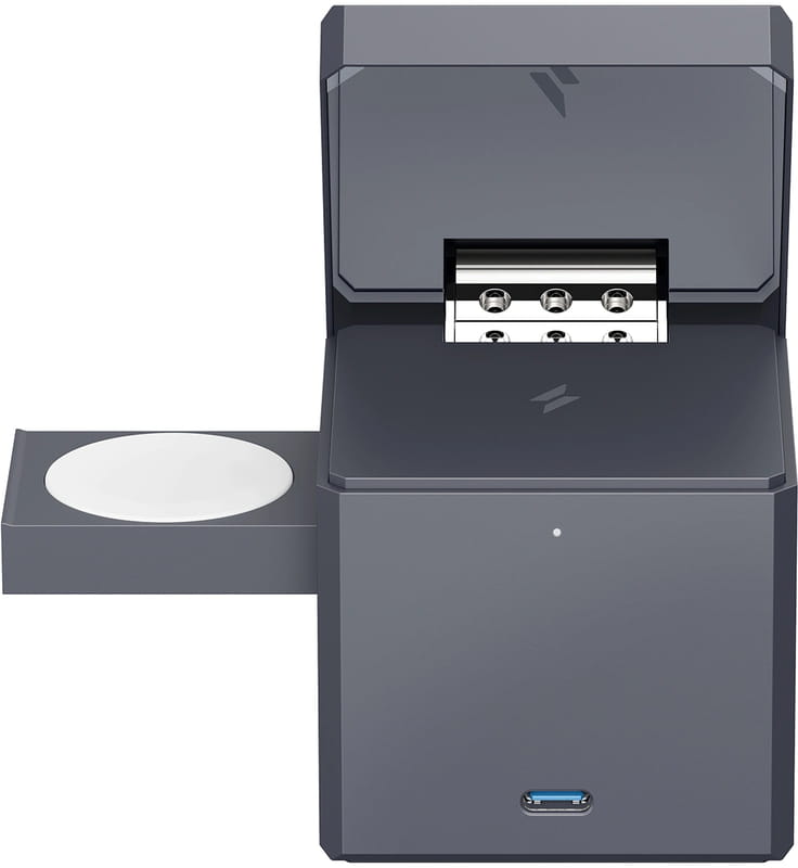 Бездротовий зарядний пристрій Anker MagGo Wireless Charging Station 15W 3-in-1 Cube Black (Y1811G11)