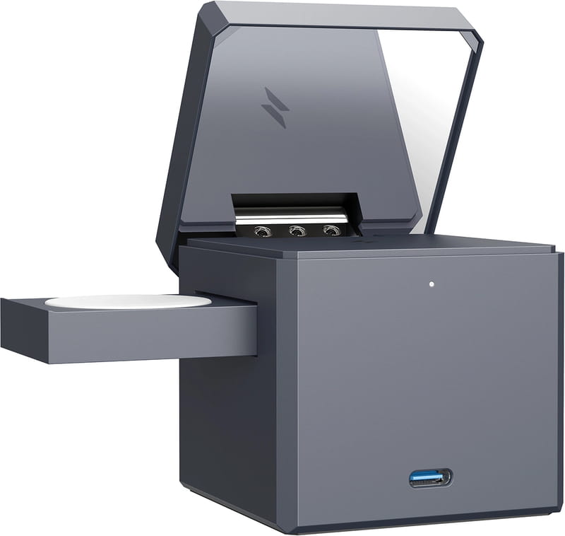Бездротовий зарядний пристрій Anker MagGo Wireless Charging Station 15W 3-in-1 Cube Black (Y1811G11)