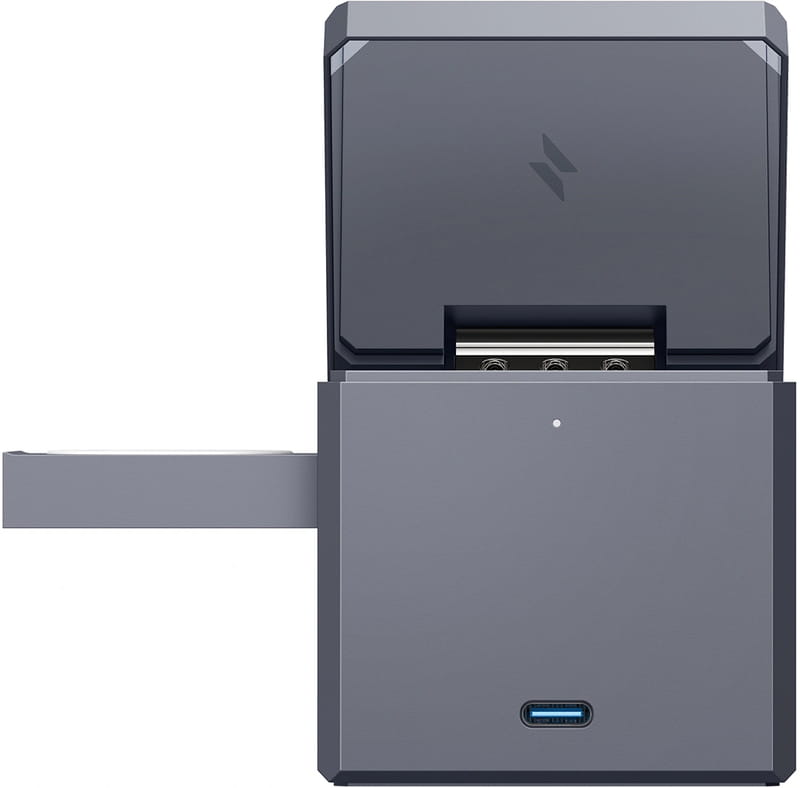 Бездротовий зарядний пристрій Anker MagGo Wireless Charging Station 15W 3-in-1 Cube Black (Y1811G11)