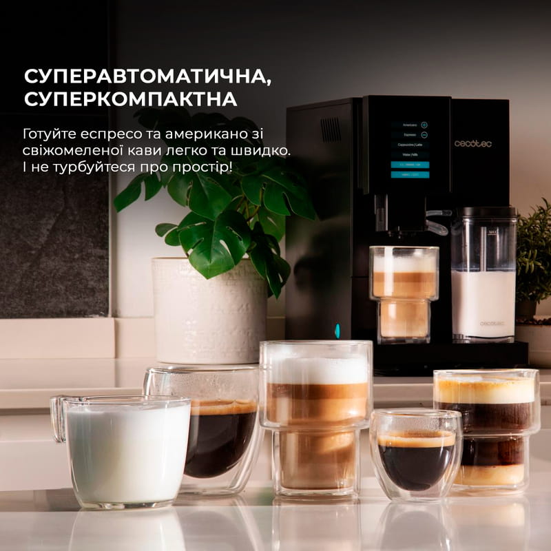 Кофемашина Cecotec Cremmaet Compactccino Black (A01_EU01_105452)