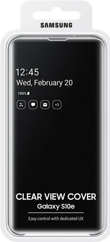 Чехол-книжка Samsung Clear View Cover для Samsung Galaxy S10e SM-G970 Black (EF-ZG970CBEGRU)