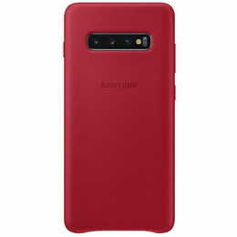Чехол-накладка Samsung Leather Cover для Samsung Galaxy S10+ SM-G975 Red (EF-VG975LREGRU)