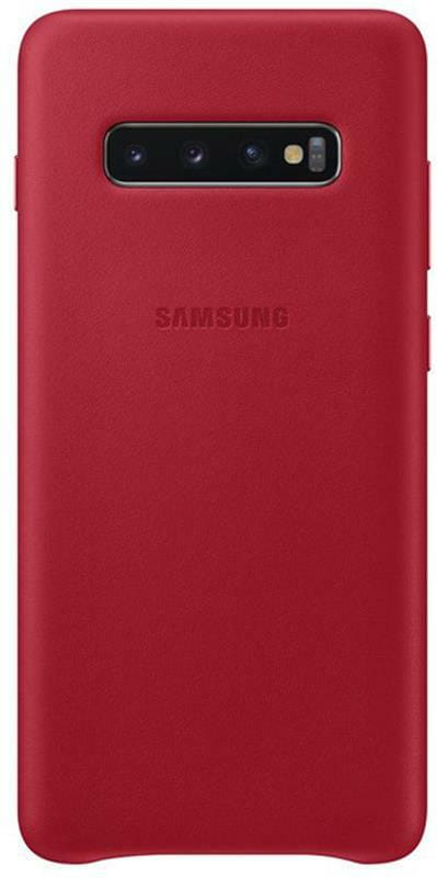 Чехол-накладка Samsung Leather Cover для Samsung Galaxy S10+ SM-G975 Red (EF-VG975LREGRU)