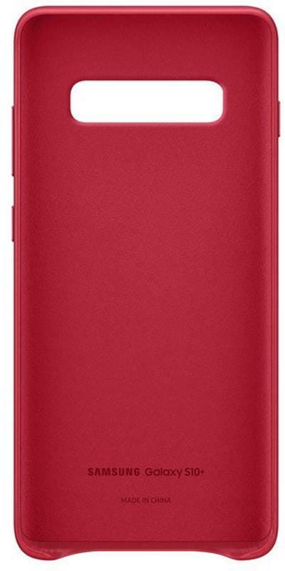 Чехол-накладка Samsung Leather Cover для Samsung Galaxy S10+ SM-G975 Red (EF-VG975LREGRU)