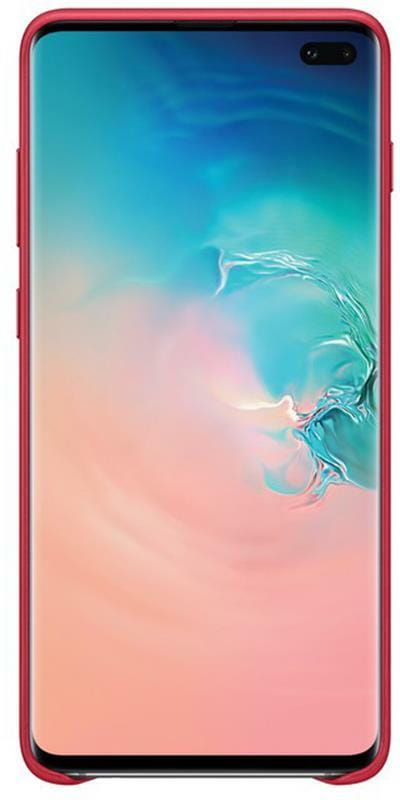 Чехол-накладка Samsung Leather Cover для Samsung Galaxy S10+ SM-G975 Red (EF-VG975LREGRU)