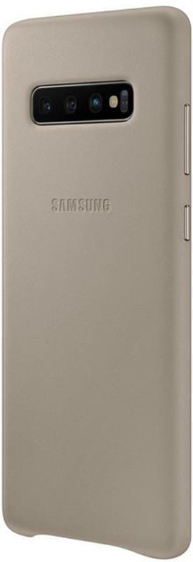 Чехол-накладка Samsung Leather Cover для Samsung Galaxy S10+ SM-G975 Gray (EF-VG975LJEGRU)